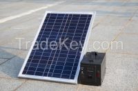 100W portable small DC solar power system for home use