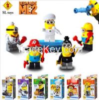 2016 new Minions minifigures 12PCS/lot action figures minion Building