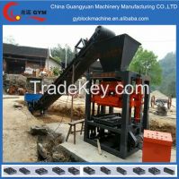 low price manual concrete hollow block making machine