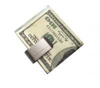 Stainless Steel Cash Money Clip Credit Card Holder