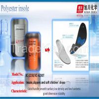 polyester polyurethane resin system for beach shoe