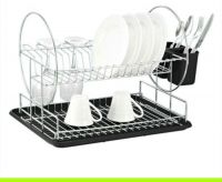 2 tier dish rack, 2 tier dish drainer, 2 tier kitchen rack, wire dish rack