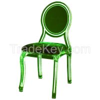Clear Acrylic Lucite Dining Chair / wedding chairs With Cushion