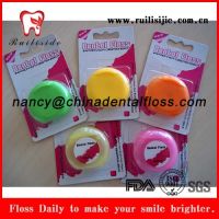 Bulk dental flosser round shape colorful dental floss circle shape dental floss