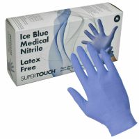 Pvc Disposable Gloves Protective Civilian Gloves / Gloves Nitrile Sky Blue Thicken Disposable Gloves