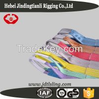 Polyester lifting sling webbing sling with double eyes