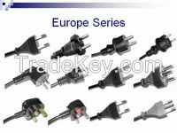 Europe 250v Standrad plug wire power plug cord