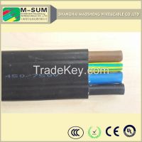 China Manufacturer flexible cold resistance flat travelling crane cable power cable for crane CE Approved