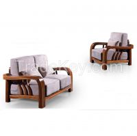 French Style Corner Wooden Sofa