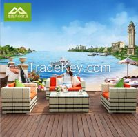 Outdoor Beach Rattan Sofa Patio Benches Wholesale 