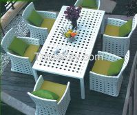 Aluminum garden furniture dining set