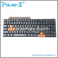 2016 Cheap Computer Keyboard with colored keys