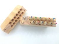 High Quality Sharpener Woodcase With 12 Pcs Colored Pencils