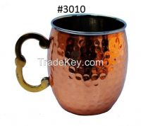 Copper Mule Mug with unique Design Brass handle