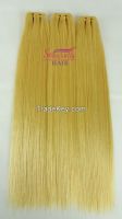 Brazilian Hair Weft Human Blonde Hair 613# 60#remy Hair Straight