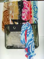 Beach bag with sarong belt