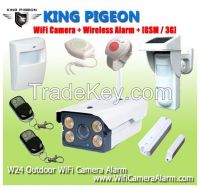 Wireless IOS Outdoor WiFi Camera Alarm + GSM/3G W24