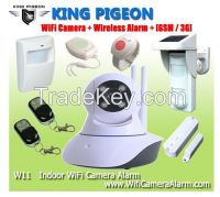 Wireless Indoor Wifi Camera Alarm + GSM /3G W11