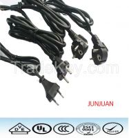 VDE Approval European 3PIN 3 Prong Laptop AC Power Cord