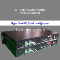 EFP to fiber system A4k ( 4xSDI, Return SDI, Genlock, Bidi balanced A