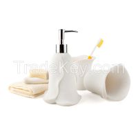Calla Shape Sandstone Bathroom Set