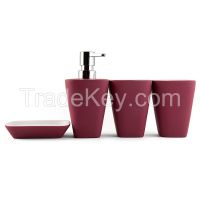Soft Touch Ceramic Bathroom Set