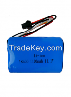 Lithium ion battery high rate 5C 18500 11.1V