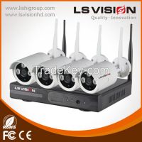 Ls Vision Wireless Hd Nvr Kit 1080p 4ch Wifi Nvr Kit Signal Range 120 Meters full range Outdoor Camera (LS-WN9104)