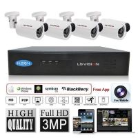 LS VISION security system plug and play kits 4ch poe nvr