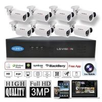 LS VISION security cctv ir camera top 10 ip security cameras 3 megapixel bullet camera kit