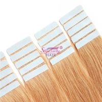 Pu Tape In 100%remy Human Hair Extensions Seamless Skin Weft Hair