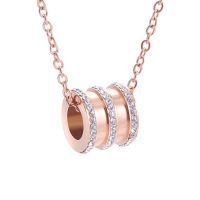 Titanium steel pendant with rose gold plated,new design