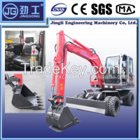 Chinese new condition wheel mini excavator with competitive price