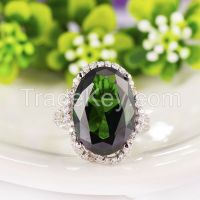 Wholesale Round Heart Signity Cz Jewelry 925 Silver Ring