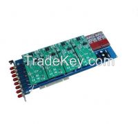 Gsm800e 8 Port Gsm Asterisk Card, Voip Pbx Card With Gsm Modules Pci Card