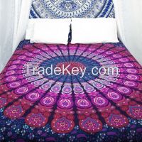 Twin Indian Mandala Bedspread Tapestry Wall Hanging Hippie Bohemian Ethnic Throw.