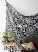 Magical Thinking Floral Elephant Tapestry