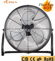 Metal 18 Inch 120W CE GS Industrial Air cooling Floor Fan