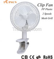 High Quality Electric Plastic 6 inch Mini Small Clip Fan