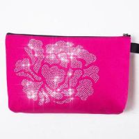 rhinestone, nailheads make up bag / pouch