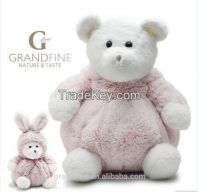 stuffed pink bear make your own doll with rabbit hat EN71 test report and CE mark and Reach docs