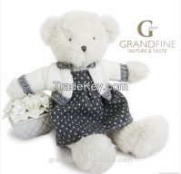 teddy bear girl wholesale baby doll~ with sweater pass EN71 test report and CE mark and Reach docs