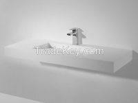 acrylic solid surfaces washbasins hotel matrix 180 cm.