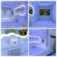 Hotsale Kids Theme Beds Capsule Hotel Bed Sleep Box Nap Bed Sleep Cabin Sleep Pod Prefabricated Container House