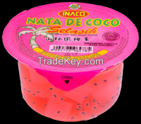 INACO Nata de Coco with Basil Seeds 200 Gr