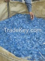 Factory HDPE Bottles /DRUM flakes hot washed recycled plastic scraps 