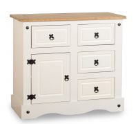 White painted corona wardrobe/cabinet