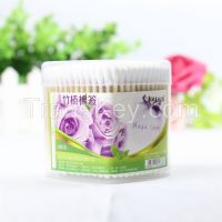 230pcs Makeup Use Bamboo Stick Wooden Stick Cotton Buds Sterile Cotton Swan Manufacturer 