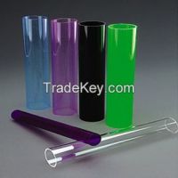 clear and colored pc tubes