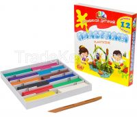 Plasticine, 12 colour set, 240 g